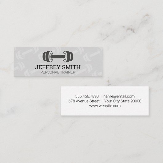 Persoonlijke trainer | Gewicht Mini Visitekaartje (Voorkant / Achterkant)