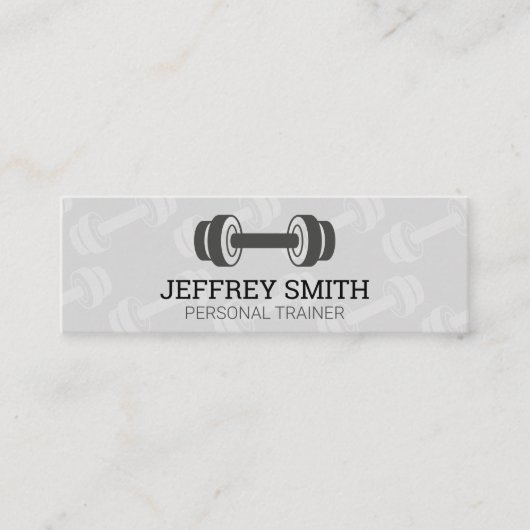 Persoonlijke Trainer | Gewichten Mini Visitekaartje (Voorkant)