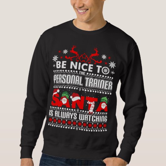 Persoonlijke trainer Gift Ugly kerstSweater Funny Trui (Voorkant)