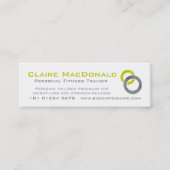 Persoonlijke trainer - Grijze visitekaartje (Voorkant)