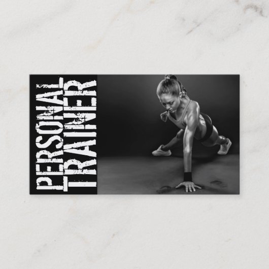 Persoonlijke trainer Gym Fitness Visitekaartje (Voorkant)