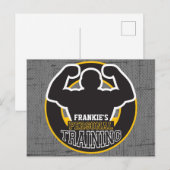 Persoonlijke trainer GYM Power Training Fitness -  Briefkaart (Voorkant / Achterkant)