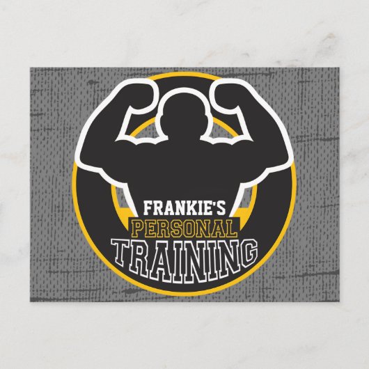 Persoonlijke trainer GYM Power Training Fitness -  Briefkaart (Voorkant)