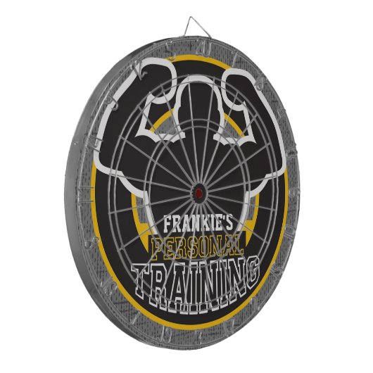 Persoonlijke trainer GYM Power Training Fitness -  Dartbord (Voorkant Links)