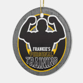 Persoonlijke trainer GYM Power Training Fitness -  Keramisch Ornament (Links)