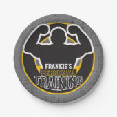 Persoonlijke trainer GYM Power Training Fitness -  Papieren Bordje (Voorkant)