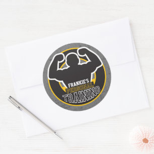 Persoonlijke trainer GYM Power Training Fitness - Ronde Sticker