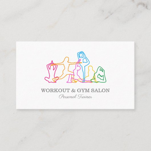 Persoonlijke Trainer Gym Visitekaartje (Voorkant)