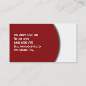 Persoonlijke trainer/gym-Visitekaartje Visitekaartje (Achterkant)