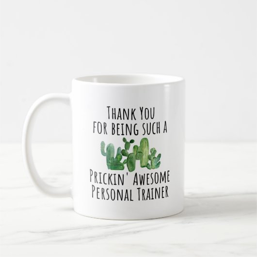 Persoonlijke trainer Hartelijk dank voor uw apprec Koffiemok (Links)