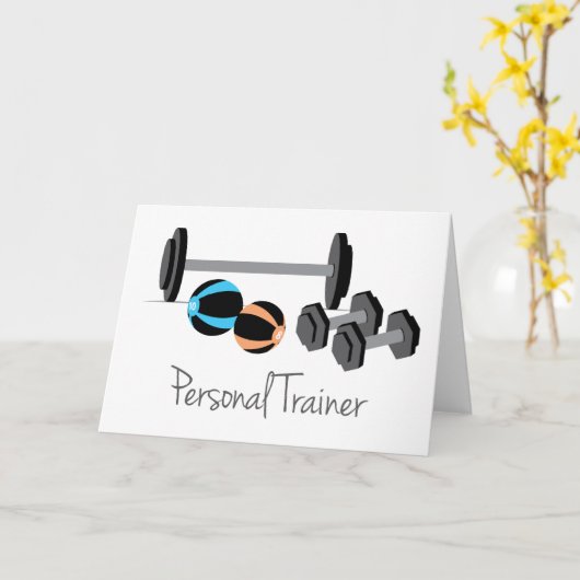 Persoonlijke trainer kaart (Gele Bloem)
