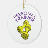 Persoonlijke trainer keramisch ornament (Links)