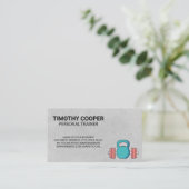 Persoonlijke trainer | Kettle Bell Barbell Weeg Visitekaartje (Staand voorkant)