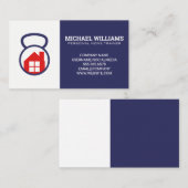 Persoonlijke trainer | Logo voor thuisfitness Visitekaartje (Voorkant / Achterkant)