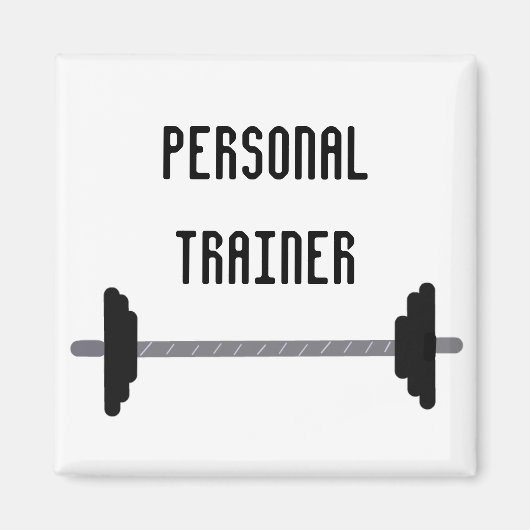 Persoonlijke Trainer met Halter Magneet (Voorkant)