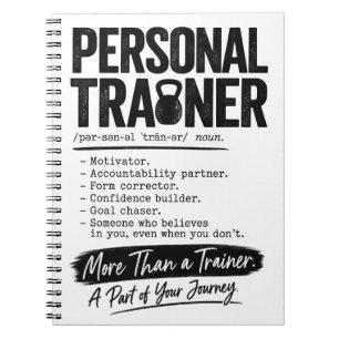 Persoonlijke Trainer Motivator Fitness Coach Notitieboek