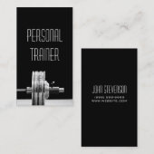 Persoonlijke trainer, oefening, fitnessbusiness visitekaartje (Voorkant / Achterkant)