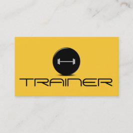 Persoonlijke Trainer Oefening Gym Fitness Bedrijf Visitekaartje