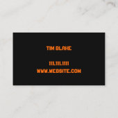 Persoonlijke trainer oefent fitness uit visitekaartje (Achterkant)