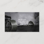 Persoonlijke trainer oefent fitness uit visitekaartje (Achterkant)