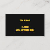 Persoonlijke trainer oefent fitness uit visitekaartje (Achterkant)