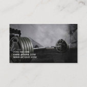 Persoonlijke trainer oefent fitness uit visitekaartje (Achterkant)