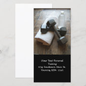 Persoonlijke trainer of fitness dumbbell handdoek  (Voorkant / Achterkant)