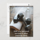 Persoonlijke trainer of fitnessgordels voor handdo briefkaart (Voorkant / Achterkant)