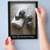 Persoonlijke trainer of fitnessgordels voor handdo flyer (Hand)