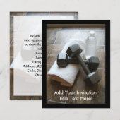 Persoonlijke trainer of fitnessgordels voor handdo kaart (Voorkant / Achterkant)