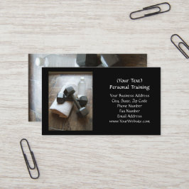 Persoonlijke trainer of fitnessgordels voor handdo visitekaartje
