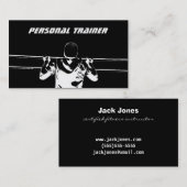 Persoonlijke trainer omhoog zetten visitekaartje (Voorkant / Achterkant)
