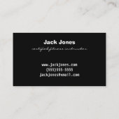 Persoonlijke trainer omhoog zetten visitekaartje (Achterkant)