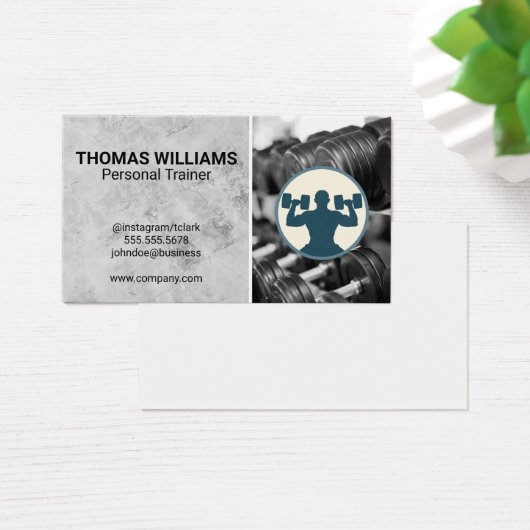 Persoonlijke trainer | Opheffing van Logo Visitekaartje (Bureau)