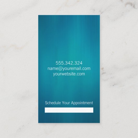 Persoonlijke trainer/printer/groepstrainer afsprakenkaartje (Achterkant)