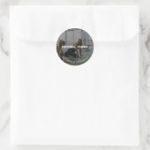 Persoonlijke trainer ronde sticker (Tas)