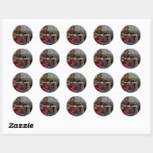 Persoonlijke trainer ronde sticker (Vel)