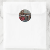 Persoonlijke trainer ronde sticker (Tas)
