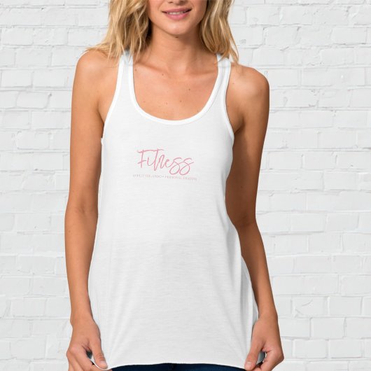 Persoonlijke Trainer | Roze & Wit  Tanktop
