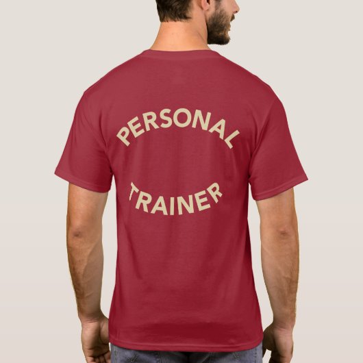 Persoonlijke trainer T-Shirt (Achterkant)