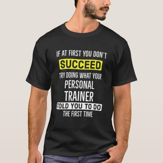Persoonlijke trainer t-shirt (Voorkant)