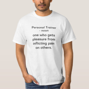 Persoonlijke trainer t-shirt