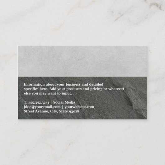 Persoonlijke Trainer | Trainingsworkouts Visitekaartje (Achterkant)