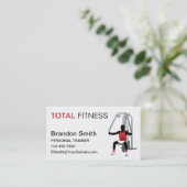Persoonlijke trainer visitekaartje (Staand voorkant)