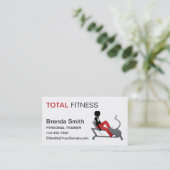 Persoonlijke trainer visitekaartje (Staand voorkant)