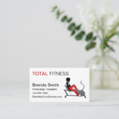 Persoonlijke trainer visitekaartje (Staand voorkant)
