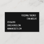Persoonlijke Trainer Visitekaartje (Achterkant)