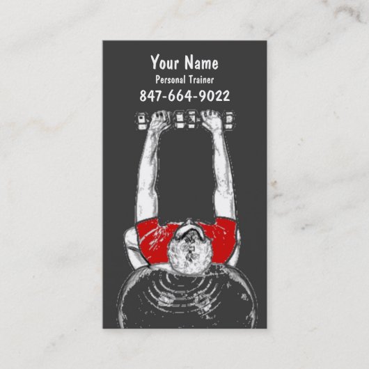 Persoonlijke trainer visitekaartje (Voorkant)