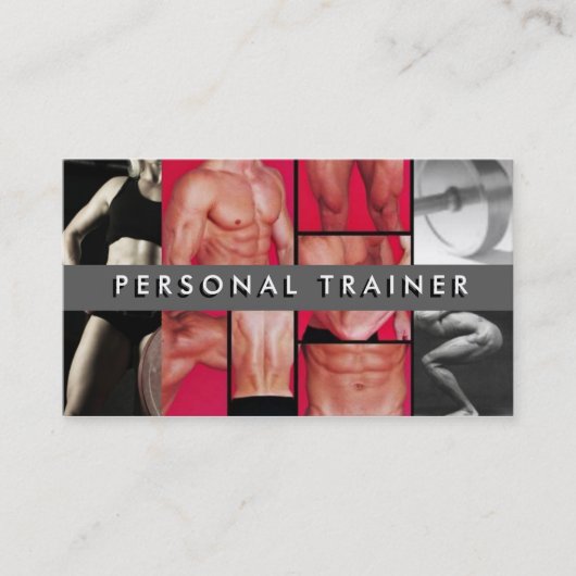 Persoonlijke trainer visitekaartje (Voorkant)