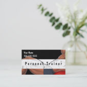 Persoonlijke trainer visitekaartje (Staand voorkant)